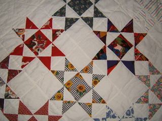 PERFECT Hand Quilted Hand Made TEXAS LONE STAR EASTERN STAR SHOOFLY