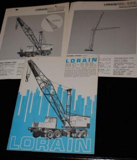 Lorain MC 550 A Truck Crane Brochure 5 Flysheets