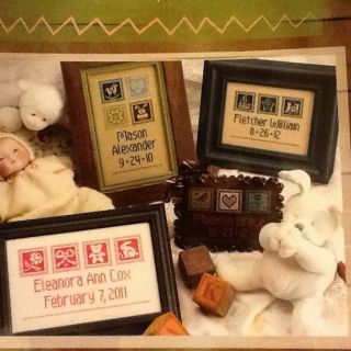 Lizzie Kate Oh Baby Cross Stitch Birth Announcements Quick Classic