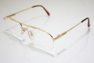 Loris Azzaro Intense 60 18 57mm 18 K Gold Eyewear Eyeglass Frames