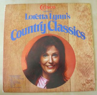 Loretta Lynns Country Classics Vinyl LP Record Crisco Mint Condition