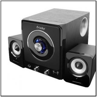 Frisby Cube PC Computer Laptop Subwoofer Speakers with Base Treble