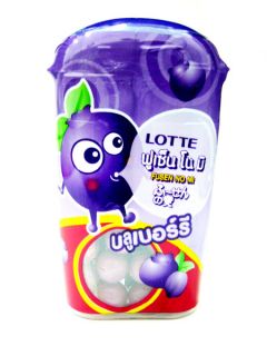 Lotte Fusen No MI Blueberry Flavour Coated Chewing Gum