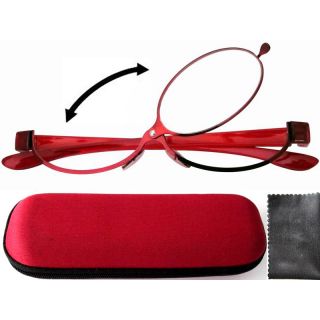 Eye Makeup Flipup Eyeglasses Glasses w Hard Case Contacts