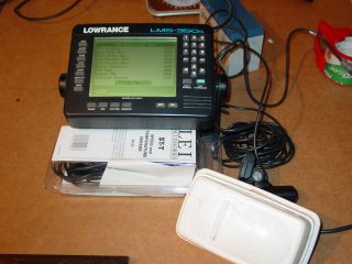 Lowrance LMS 350A Sonar GPS Complete Works Great