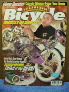 Lowrider Bicycle Magazine; Winter 1998, w/ poster inside, Excellent