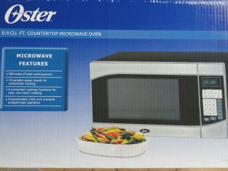 Oster 0 9 CU ft 900 Watts Countertop Microwave Oven OGH6901