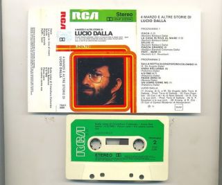 Lucio Dalla 4 Marzo E Altre Italian White Cassette 1976