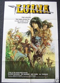 Luana Jungle Girl Adventure 1972 1sh Movie Poster