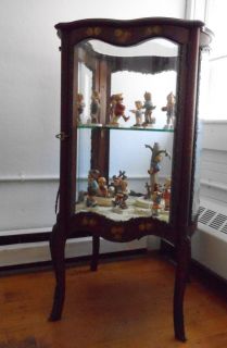 Louis XVI Antique French Rosewood Vitrine Display Curio Cabinet
