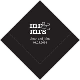 150 Mr and Mrs Personalized Wedding Luncheon Napkins