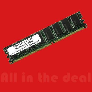 1GB DDR PC2700 333 MHz Low Density Memory for Desktop