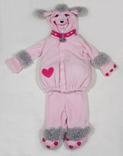 Old Navy Girls Size 12 24M Pink Fi Fi Poodle Halloween Costume Puppy