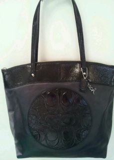 Coach Laura Signature Tote Laptop or Diaper Bag Leather BNWT F18336