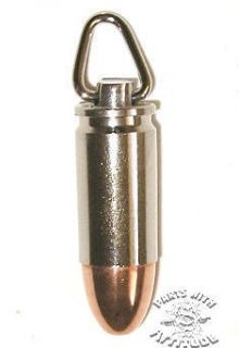 mm Lugar Bullet Zipper Pull Nickel Shell B