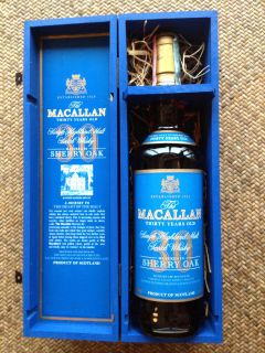 RARE Macallan 30 Year Single Malt Vintage Scotch Whisky Collectors
