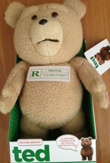 16 INCH R RATED TALKING BEAR W MOVING MOUTH SETH MACFARLANE NEW W TAGS