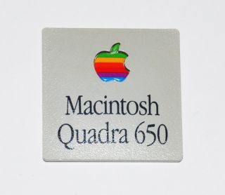 Apple Macintosh Quadra 650 Case Badge Vintage Apple Stuff
