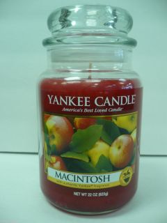 22 oz Yankee Candle Macintosh Housewarmer Large Jar Candle Top Seller