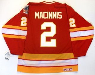 Al MacInnis Calgary Flames 1989 Cup Vintage CCM Jersey