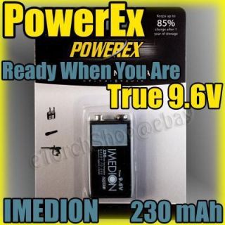 Maha Powerex 9 6V 230 mAh Imedion Rechargeable Battery
