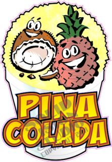 12 Pina Colada Italian Shave Shaved Ice Cream Syrup Concession Trailer