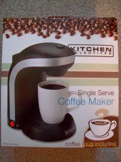 Single Serve Coffee Maker by Kitchen Selectives with 12oz Mug