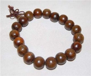 Mala Bead Bracelet Brown Sandalwood Buddhist Jewelry