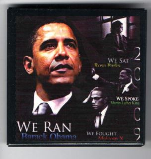 Obama Pin 2009 Inaugural Rosa Parks Malcolm x Dr King Inauguration