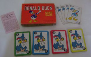 1949 Walt Disney Donald Duck Card Game Complete