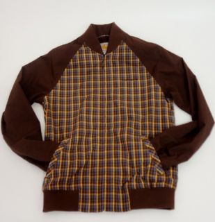 Carhartt Miami Blouson Jacket Man Brown Pattern Sz XS M Original Brand