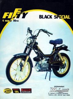 1979 Malaguti Fifty Black Special Scooter Original RARE Italian Color