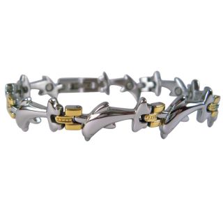 Magnetic Dolphin Bracelet Silver and Gold