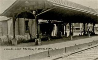 Mantoloking NJ Railroad Station Depot Postcard Print