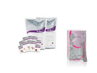 ViSalus Shake Mix Shape Kit 60 meals 2 Bags Flavor Packs Nuero Energy