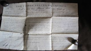 Andrew Jackson Autograph Document Signed Land Grant Wayne County Ohio