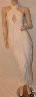Mara Hoffman Woven Silk Jumpsuit CDC White Size XS