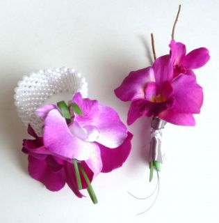 Corsage Boutonniere Dendrobium Orchids Wedding Prom