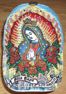 Rhinestones Our Lady Guadalupe Virgin Mary Maria Catholic Trucker Mesh
