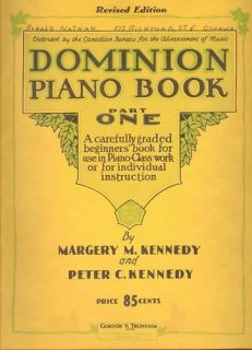 1935 Dominion Piano Book Part 1 Margery Peter Kennedy