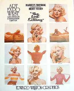 MARILYN MONROE FROM 10 IMAGES THE LAST SITTING BY BERT STERN SALE MINT