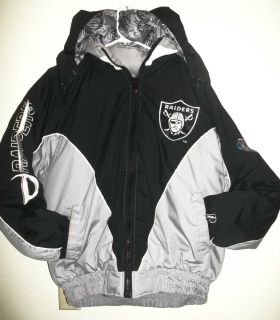 Raiders size large winter coat jacket nice NFL Pro player Men or Women