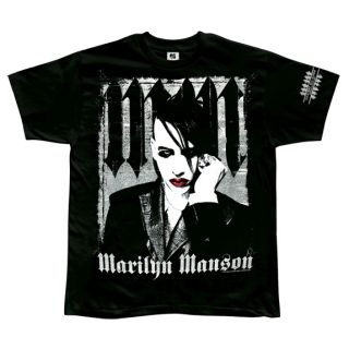 Marilyn Manson Silver Posterized T XL