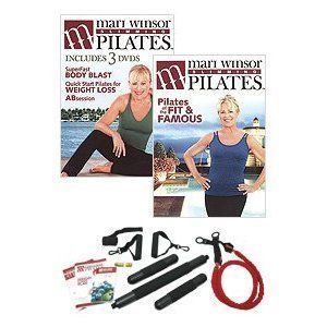 Mari Windsor Slimming Pilates Accelerator Deluxe Kit Bonus Weights