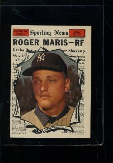 1961 Topps 576 Roger Maris All Star EXMT 36841