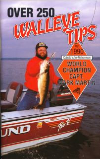 Mark Martin Over 250 Walleye Tips Book Fishing New 138 Pages