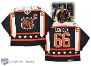 Mario Lemieux GAME ISSUED 89 All Star Game Jersey LOA Penguins Classic