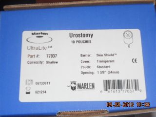 Marlen Ultralite Urostomy Pouches 10 77037