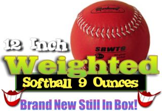 Softball 12 Weighted Markwort Fastpitch Pitcher Training Aid Red 9oz