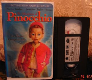 The Adventures of Pinocchio VHS Clamshell Martin Landau Jonathon